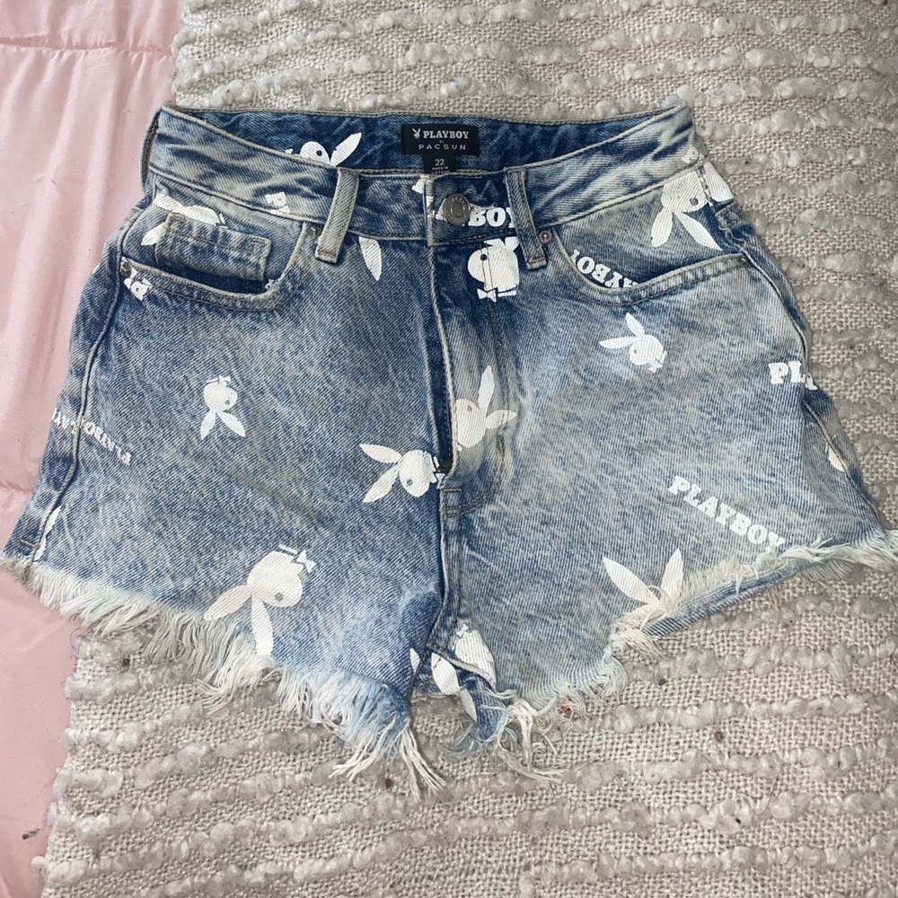 playboy x pacsun high waisted shorts